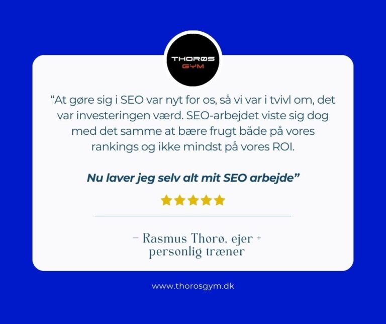 udtalelse om seo kurset