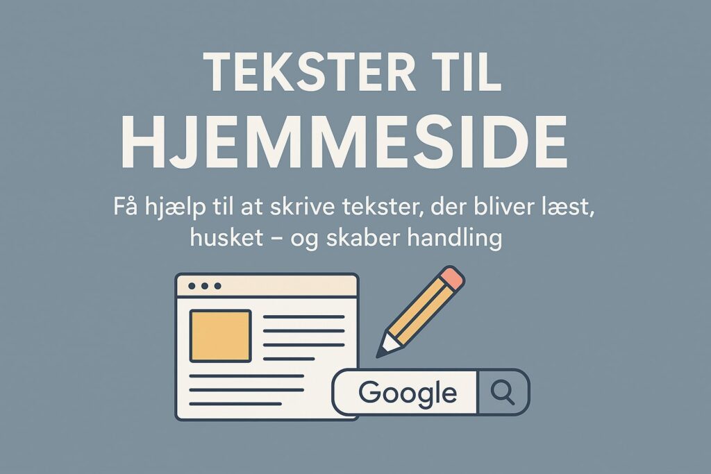 tekster til hjemmesiden
