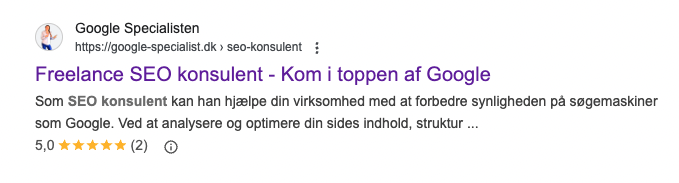 eksempel på Schema markup i SEO tekster