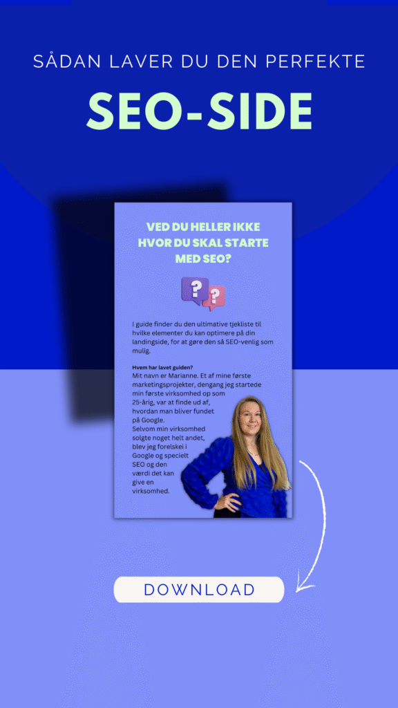 Sådan laver du den perfekte SEO-side