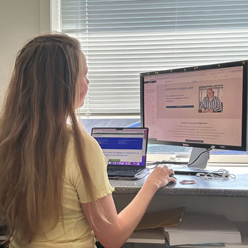 Lav en landingside der sælger